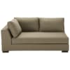 Modulares Sofa mit linker Armlehne aus Baumwolle taupe